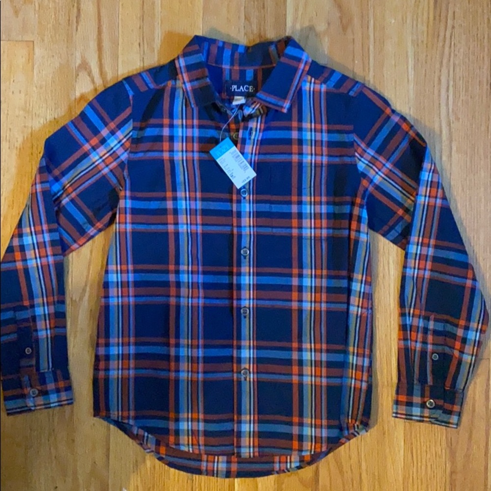 Boys size 7-8 button up